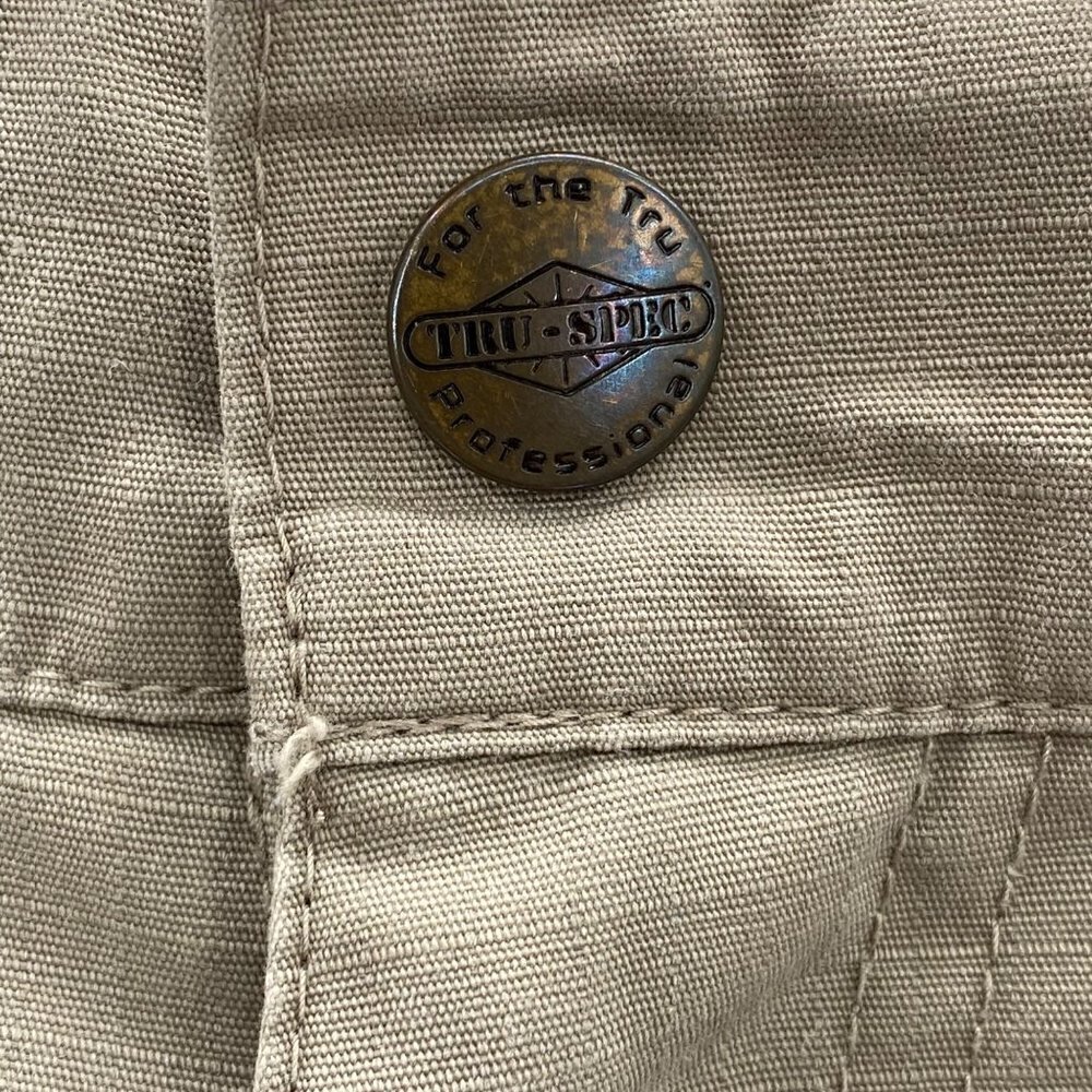Try-Spec Khaki Pants 4 Hidden Side Zip Pockets Men’s Size 32 - Picture 5 of 7
